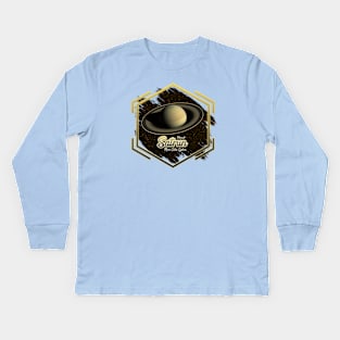 Planet Saturn: Mini Solar System Kids Long Sleeve T-Shirt